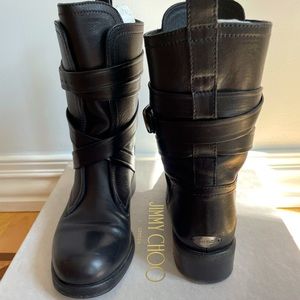 Jimmy Choo Dalston Black Boots 38.5
